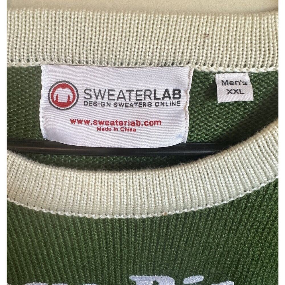 SweaterLab Men's Christmas Ugly Sweater XXL 2XL Funny Wheel Chair Holiday - Picture 2 of 11